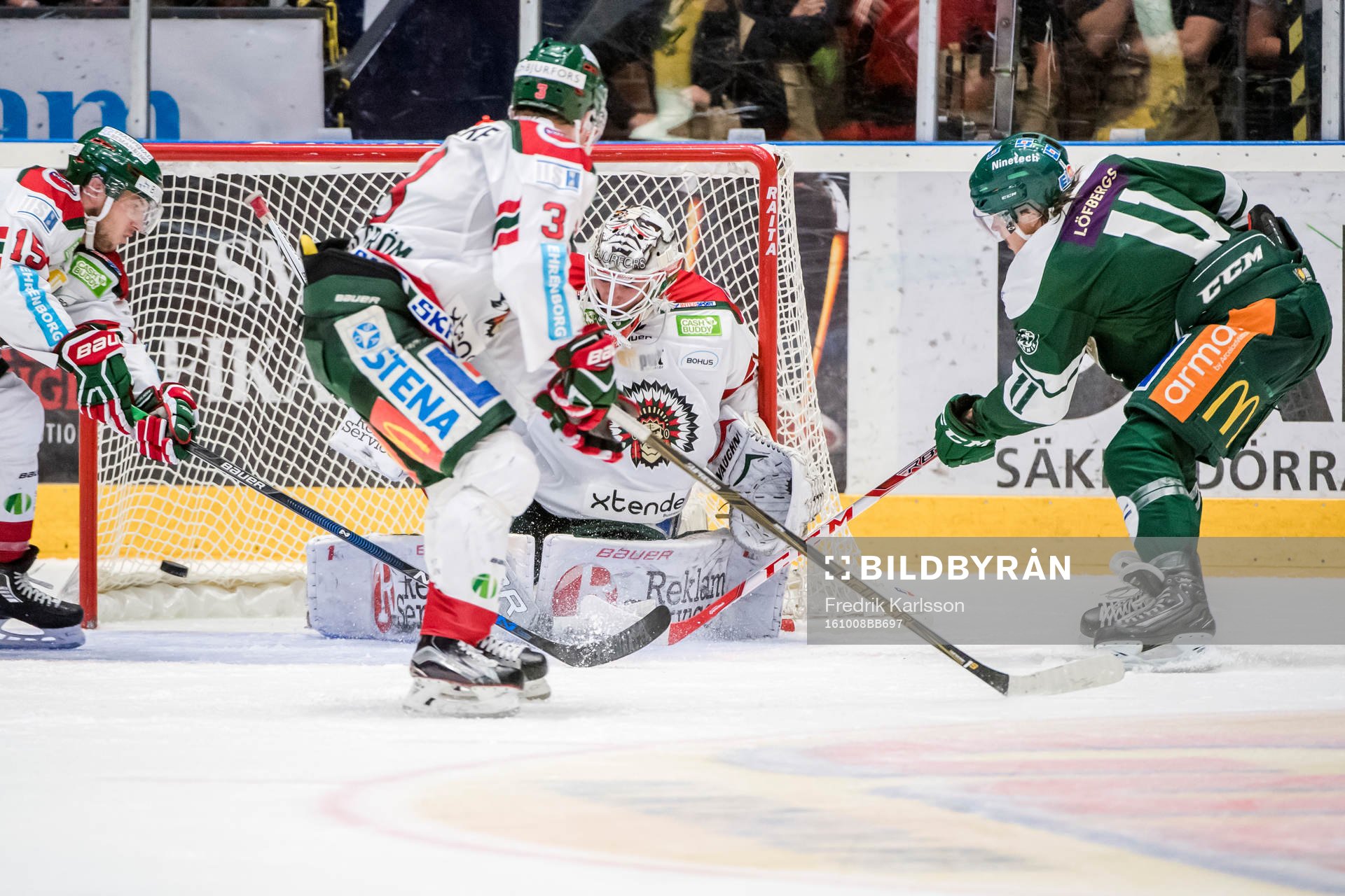 Frölundas Matt Donovan, Carl Grundström, målvakt Johan