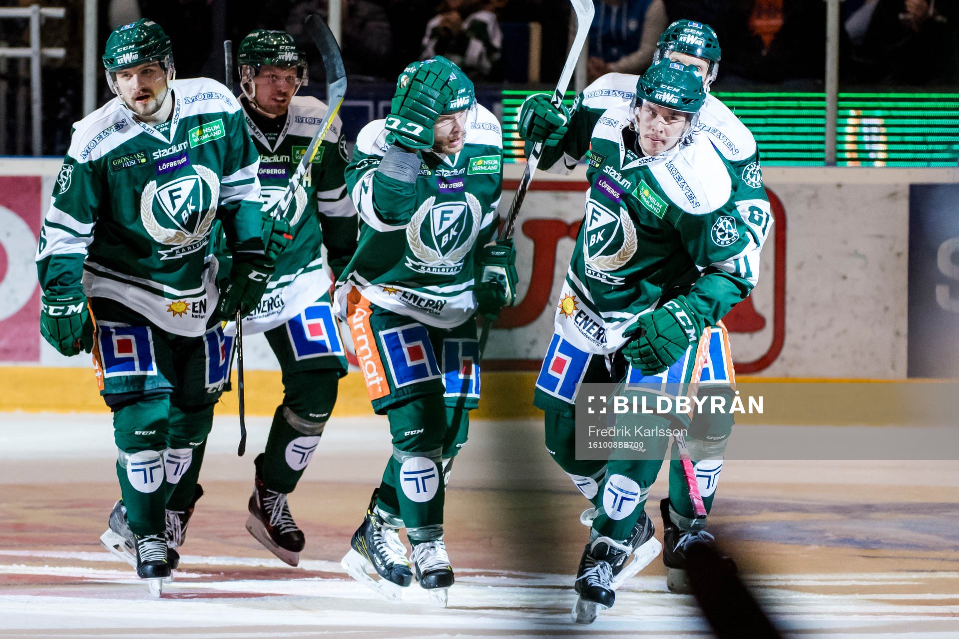 Färjestads Mikael Wikstrand , Alexander Johansson, Anton