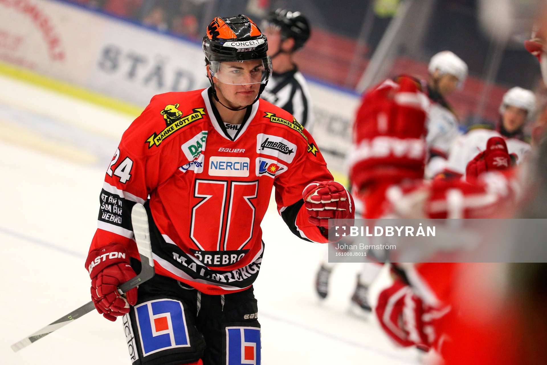 Örebros Petr Zamorsky jublar