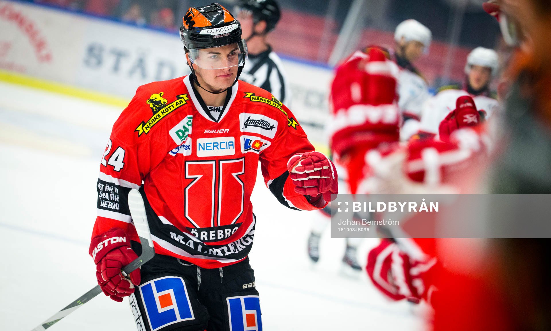 Örebros Petr Zamorsky jublar