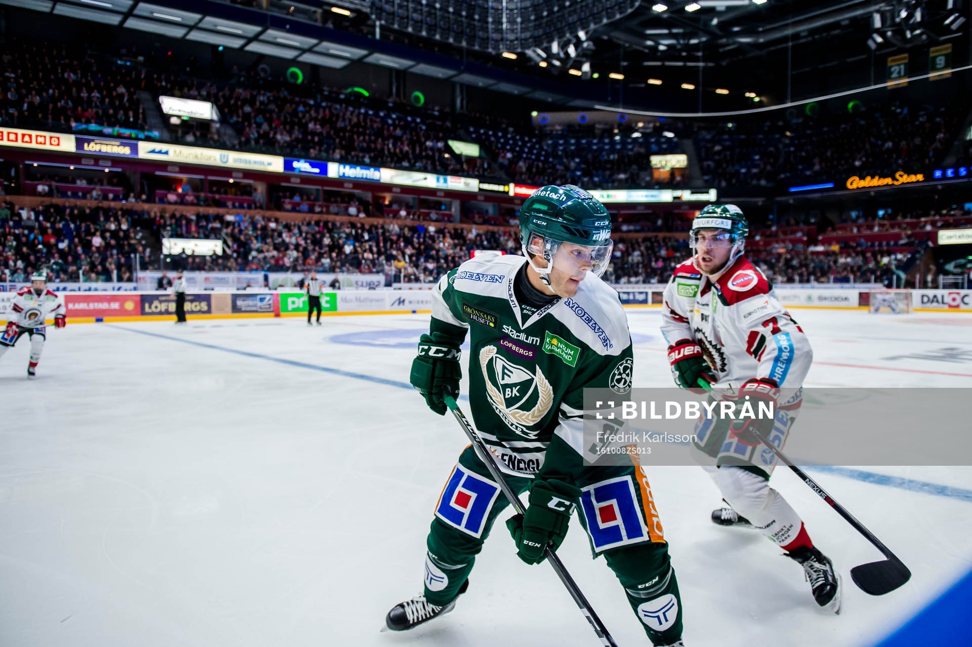 Färjestads Björn Svensson och Frölundas Henrik Tömmernes