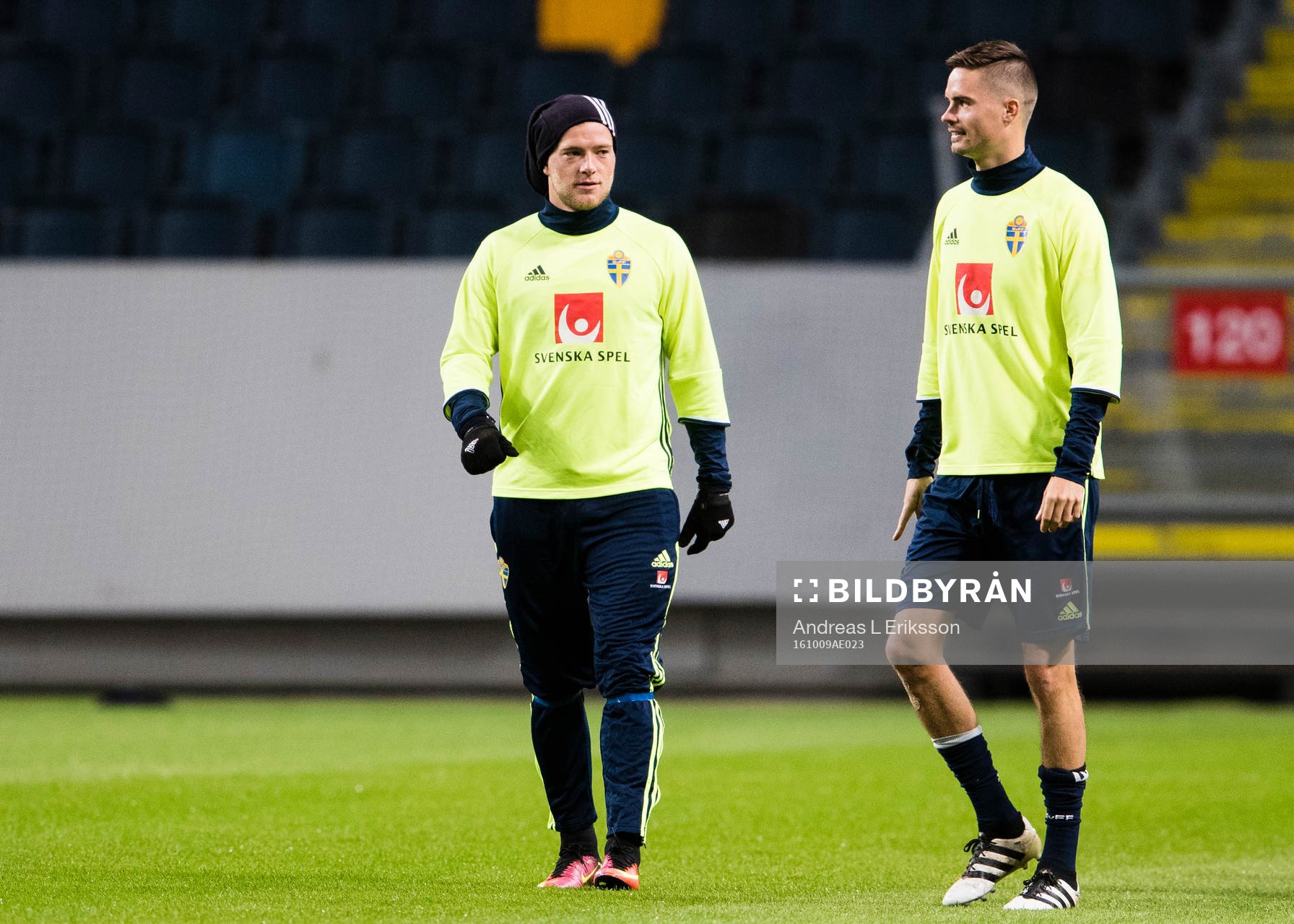Sveriges John Guidetti och Mikael Lustig