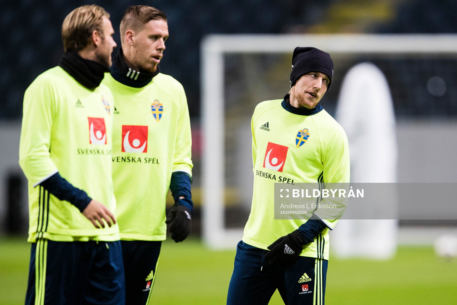 Sveriges Ola Toivonen, Pontus Jansson och Emil Forsberg