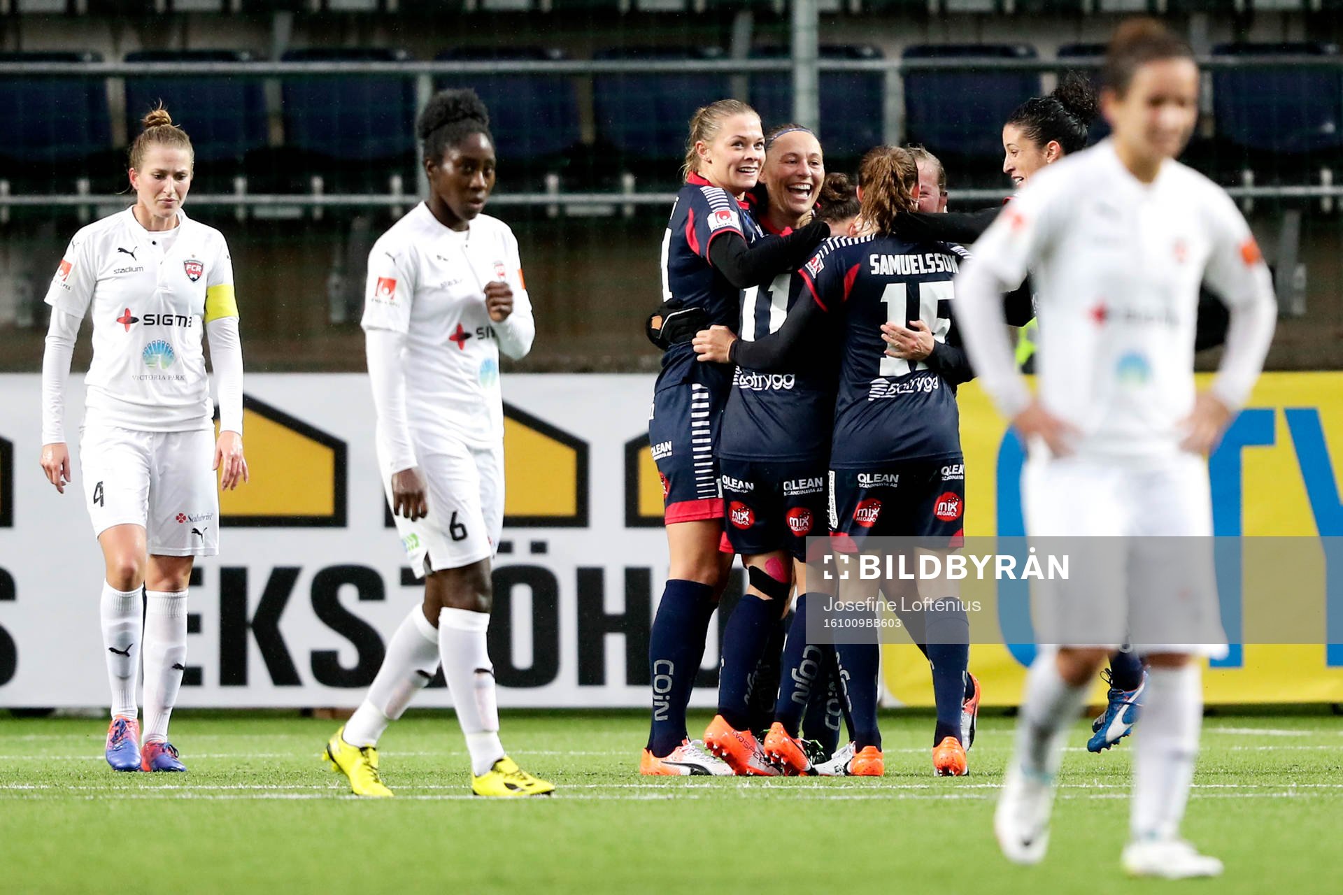 Linköpings Kristine Minde jublar med lagkamraterna