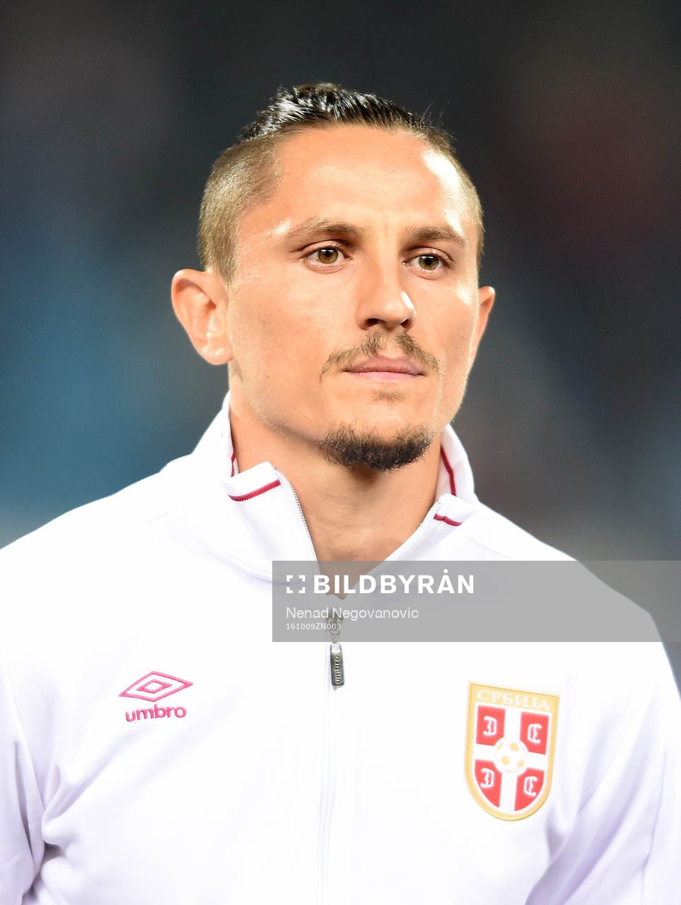 Fotboll, VM 2018, Porträtt, Serbien: Ljubomir Fejsa, Serbien, poserar för ett porträtt den 9 oktober 2016 i Belgrad