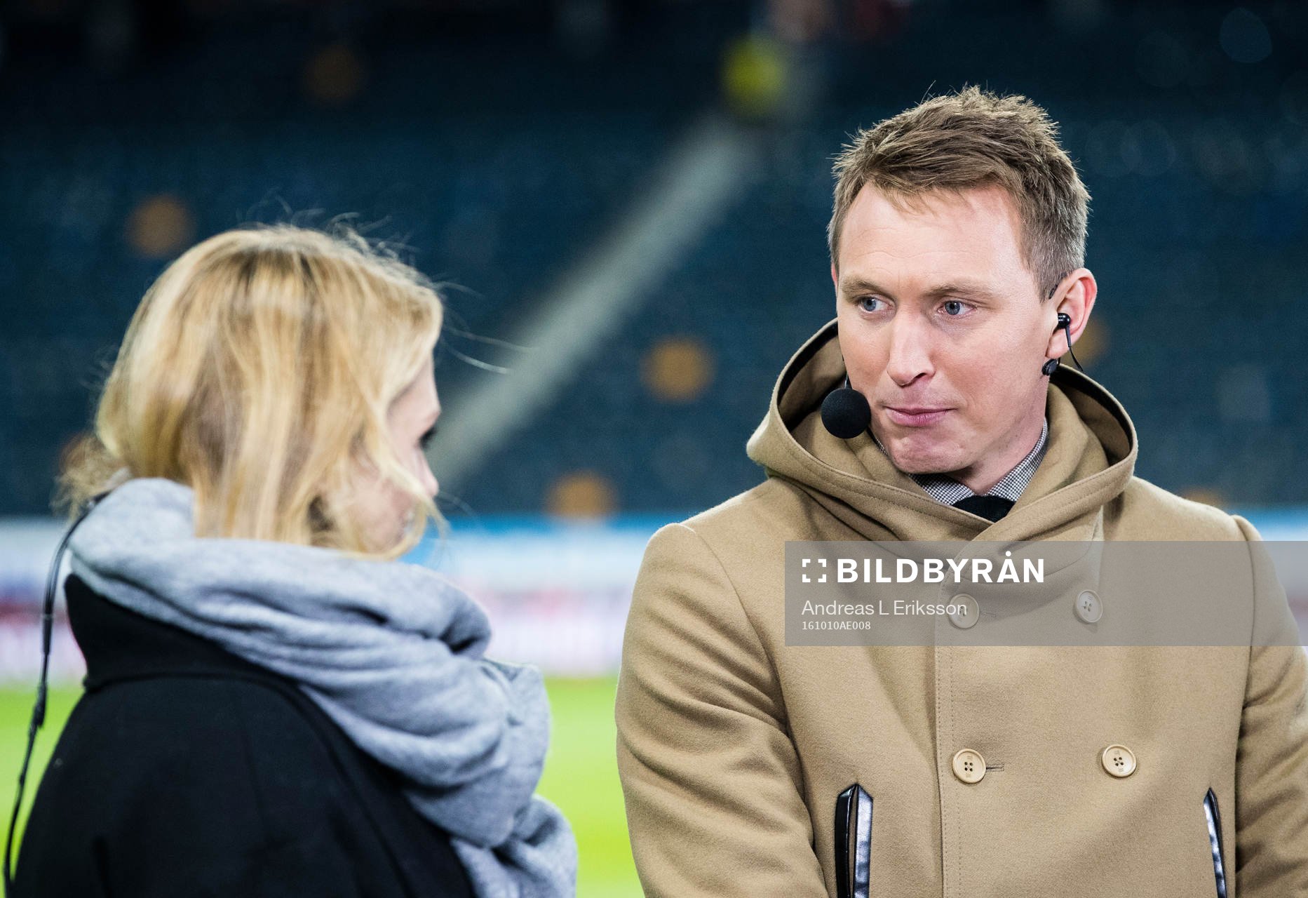 s Karin Frick och Kim Källström i studion innan