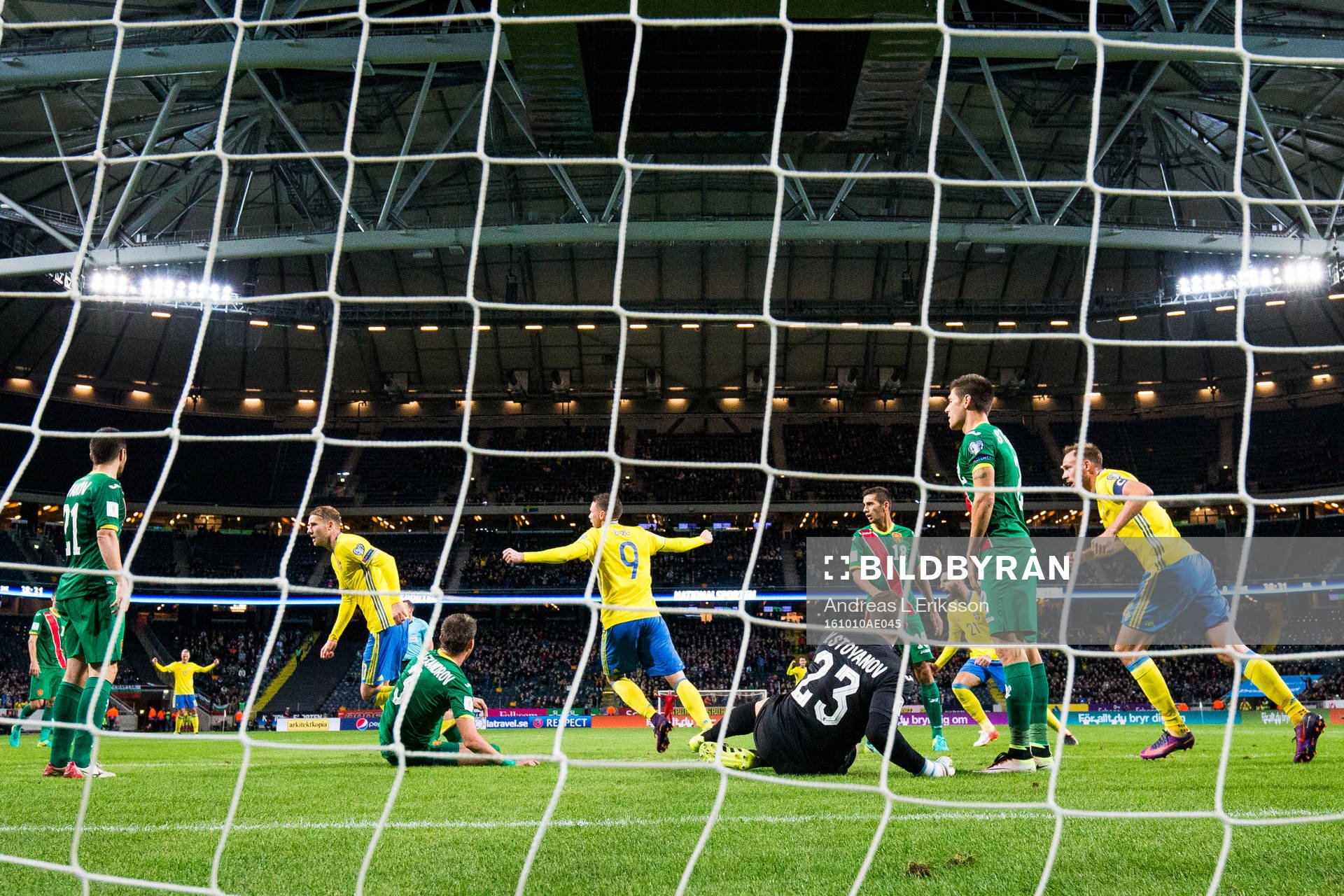 Sveriges Ola Toivonen, Marcus Berg och Andreas Granqvist