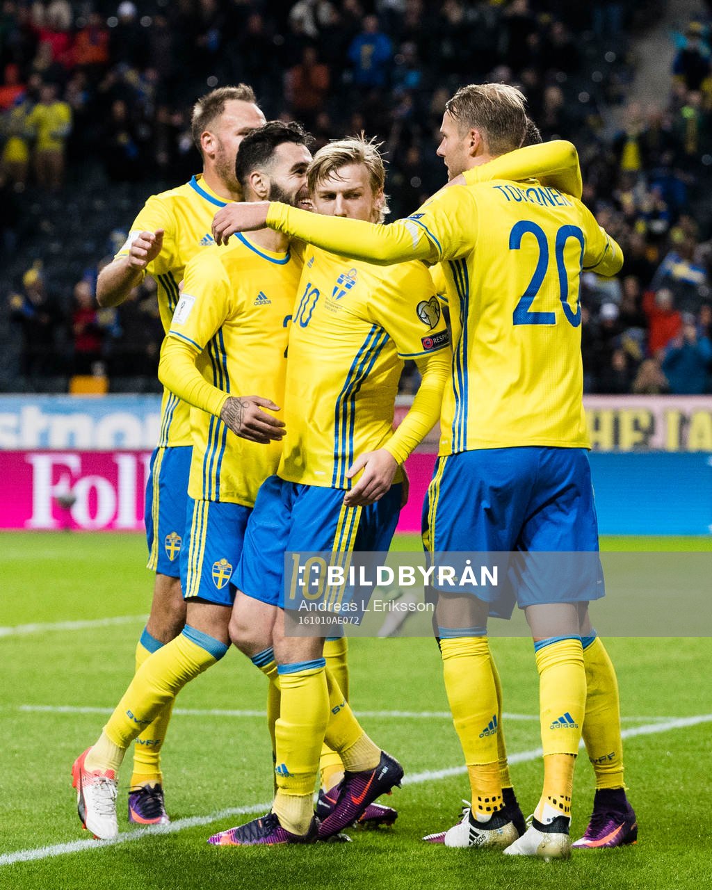 Sveriges Andreas Granqvist, Jimmy Durmaz, Emil Forsberg