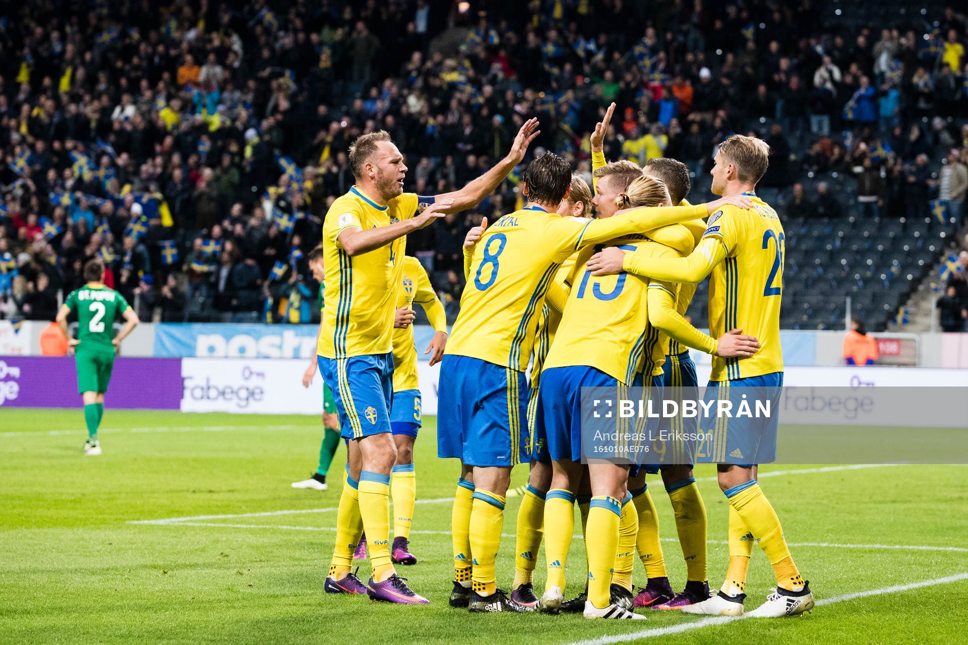 Sveriges Andreas Granqvist, Albin Ekdal, Oscar Hiljemark
