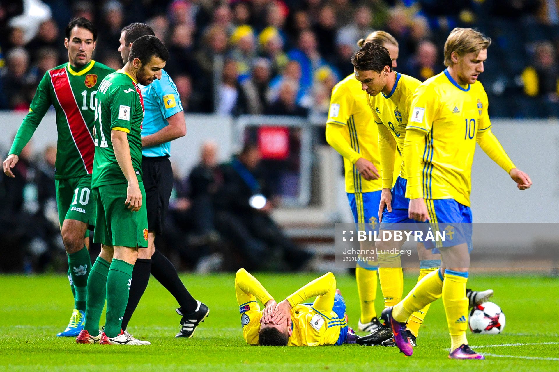 Sveriges Marcus Berg har ont