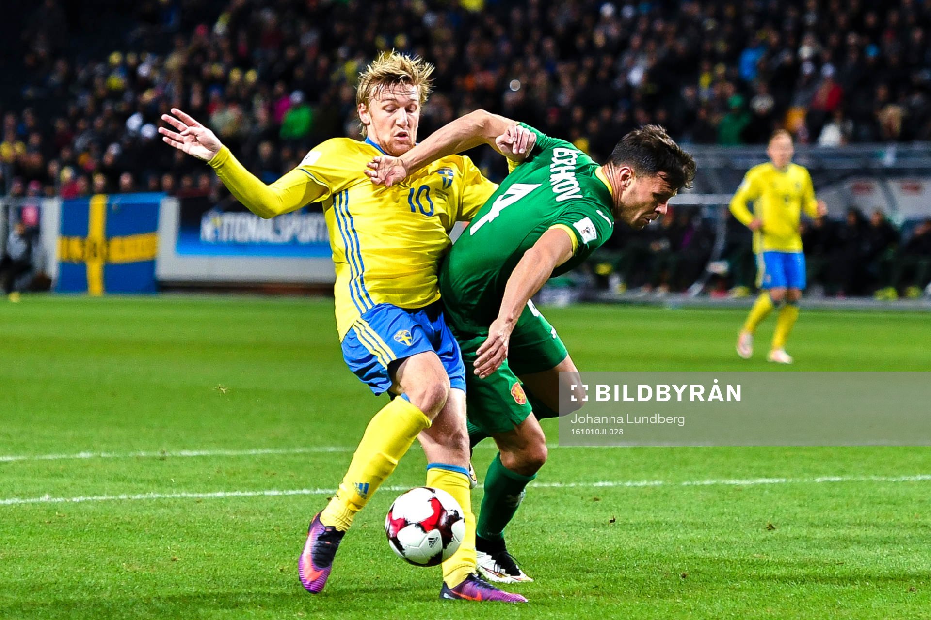 Sveriges Emil Forsberg och Bulgariens Vasil Bozhikov
