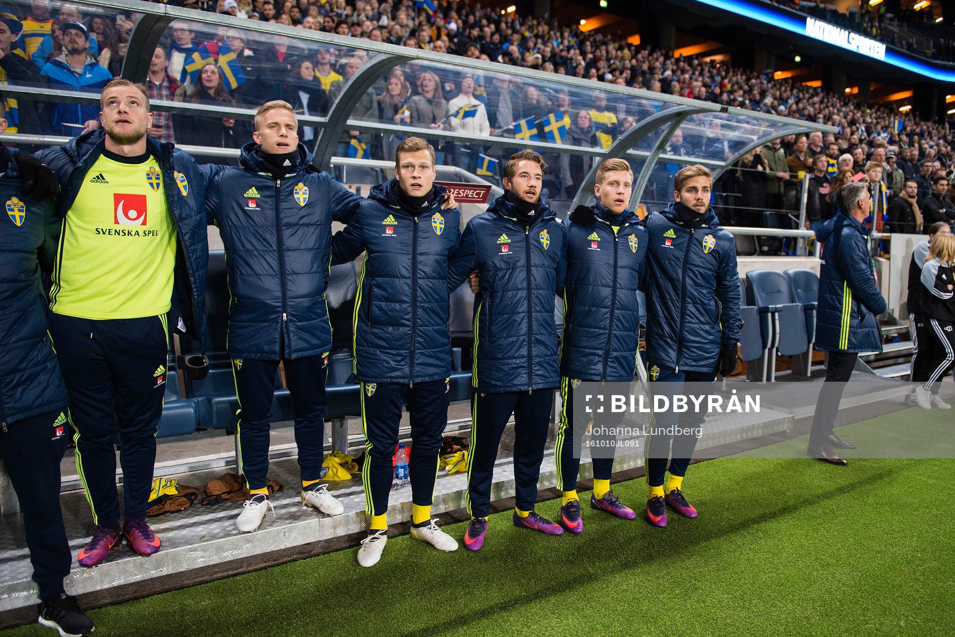 Sveriges John Guidetti, Oscar Wendt, Marcus Rohdén,