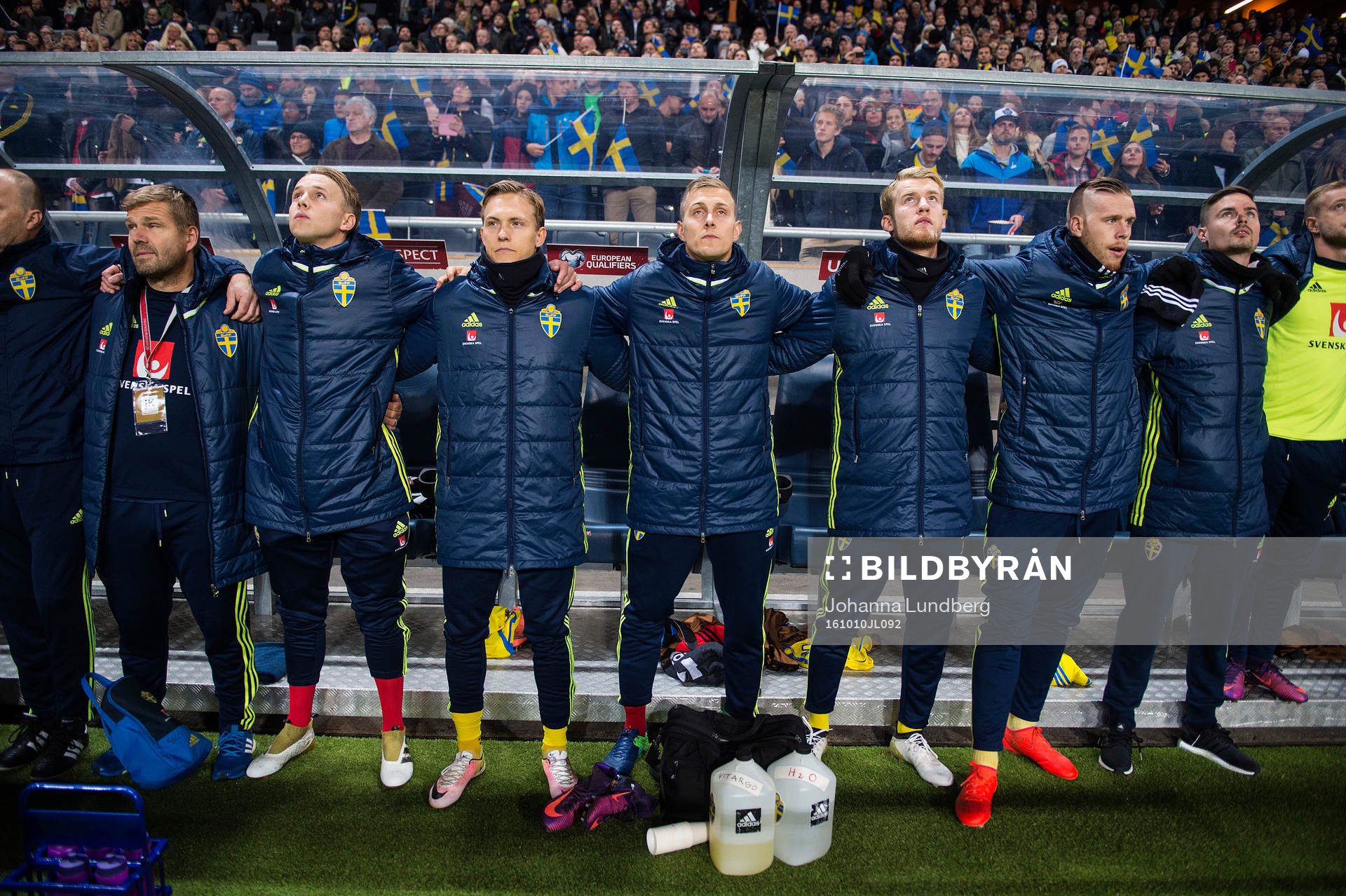 Sveriges målvakt Patrik Carlgren, Ludwig Augustinsson,