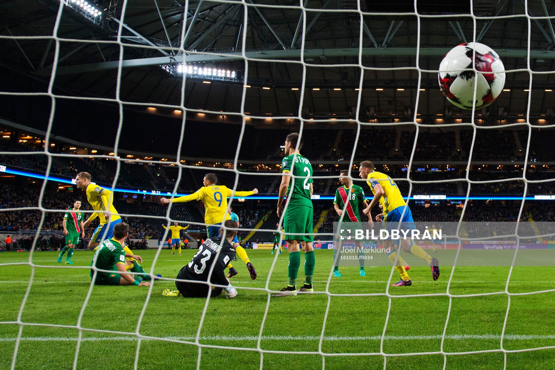 Sveriges Ola Toivonen, Marcus Berg och Andreas Granqvist