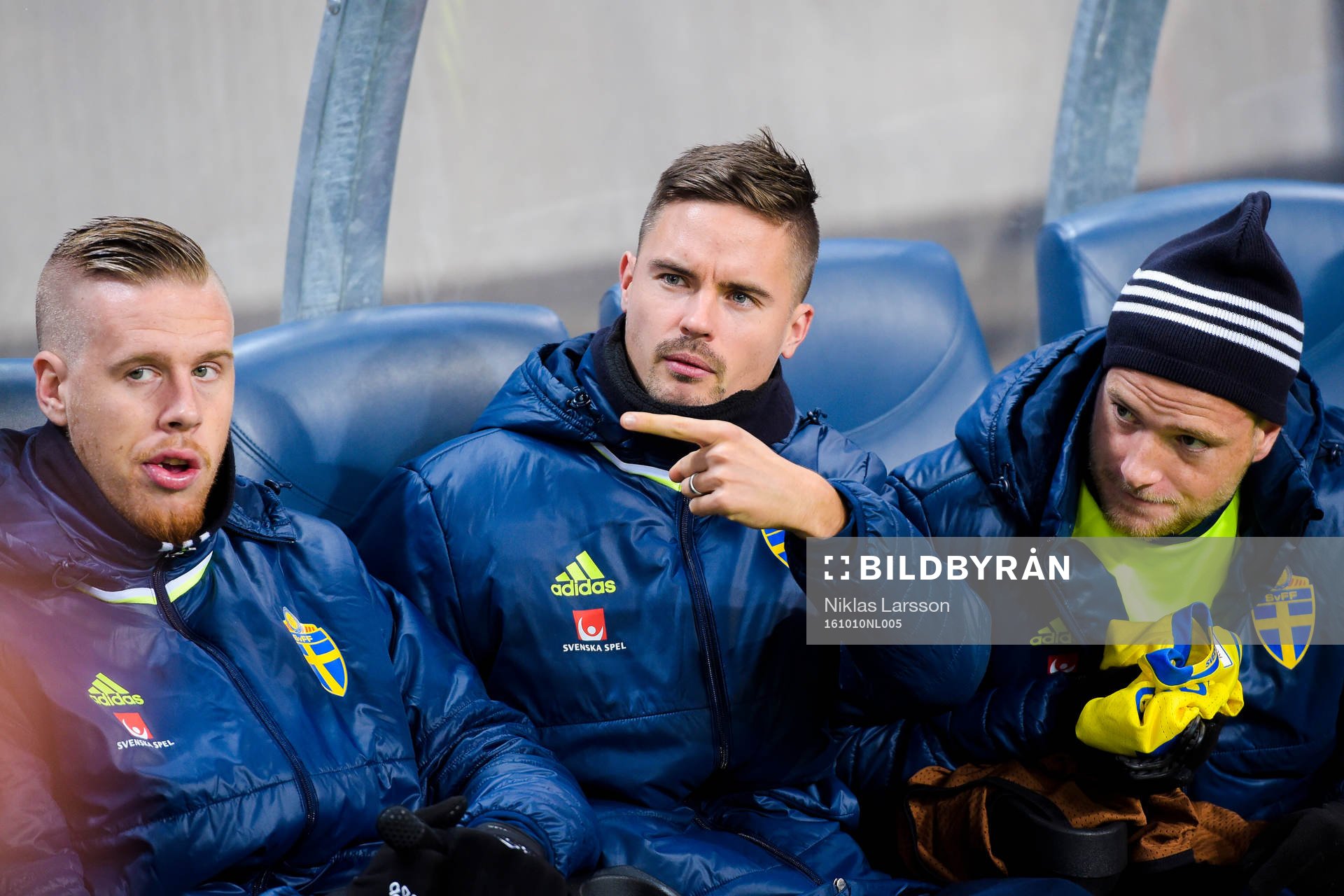 Sveriges Pontus Jansson, Mikael Lustig och John Guidetti
