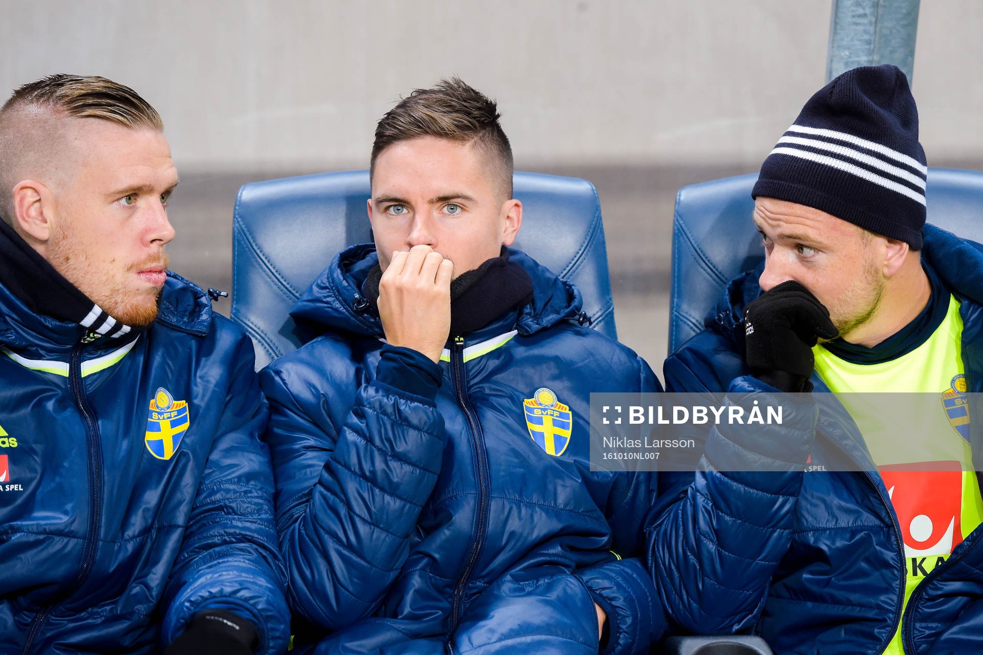 Sveriges Pontus Jansson, Mikael Lustig och John Guidetti