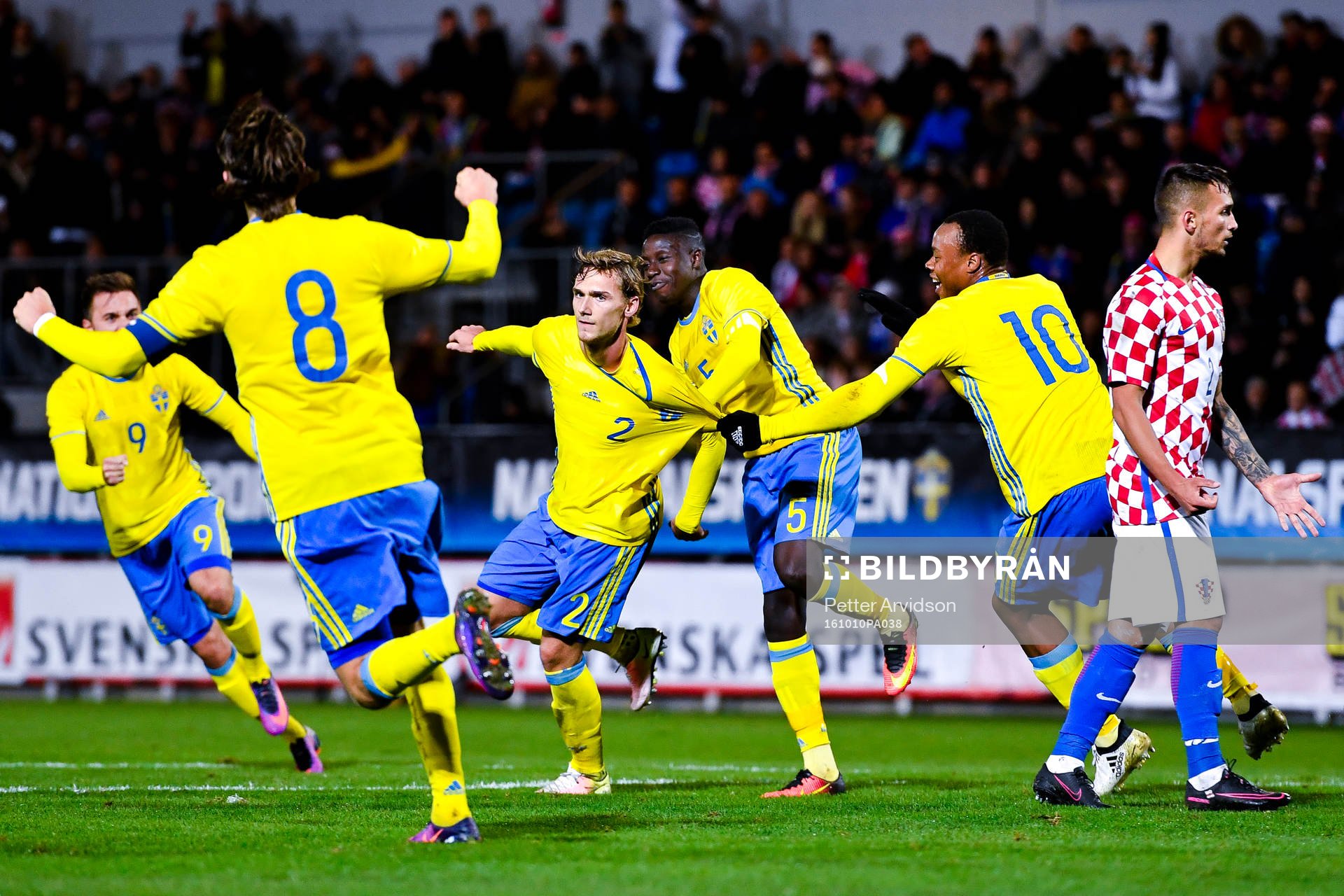 Sveriges Kristoffer Olsson, Pa Konate och Carlos Strandberg