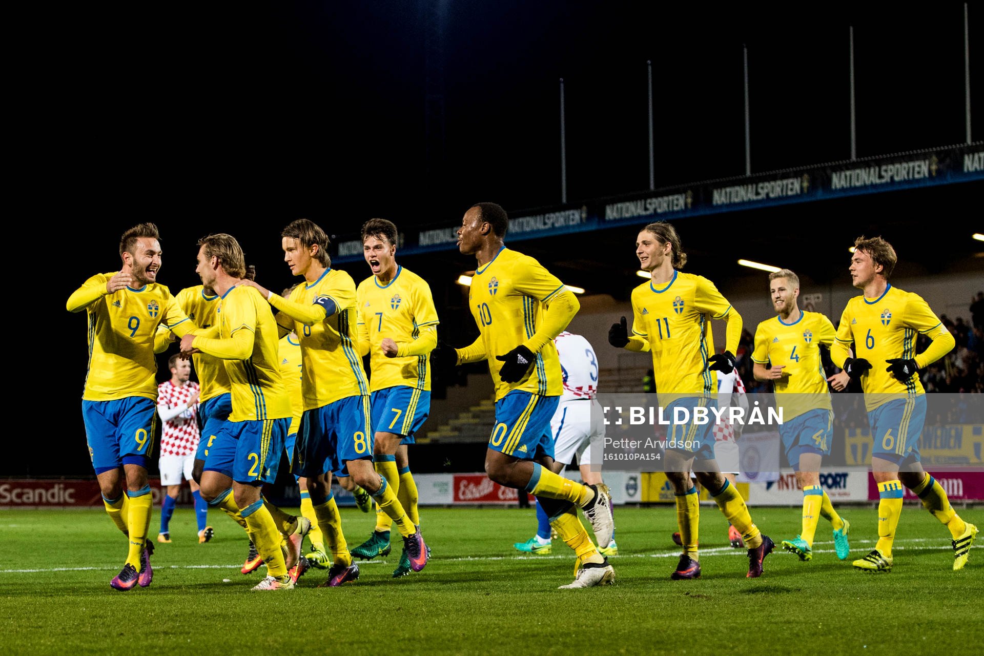 Sveriges Muamer Tankovic, Linus Wahlqvist, Melker Hallberg,