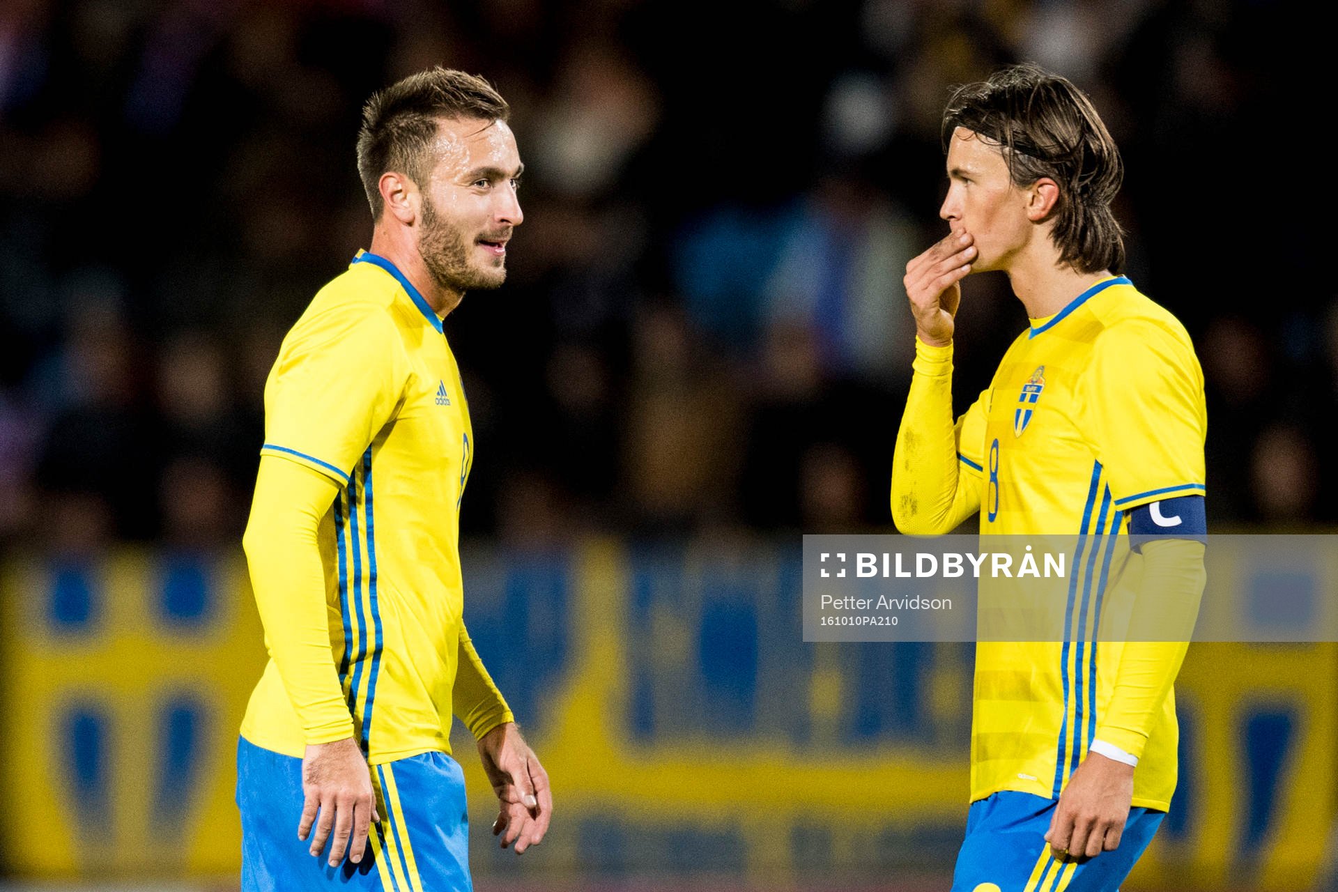 Sveriges Muamer Tankovic och Kristoffer Olsson
