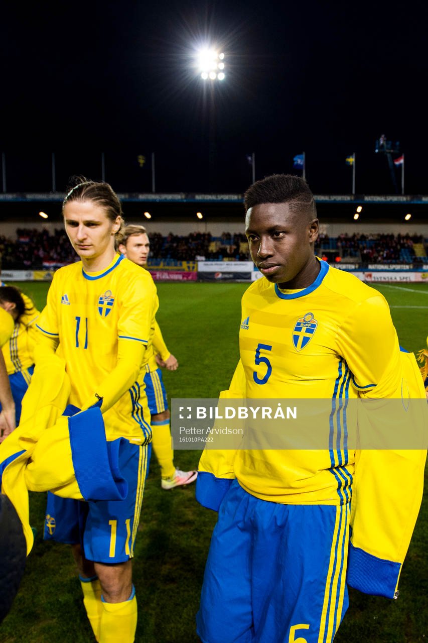 Sveriges Pawel Cibicki och Pa Konate