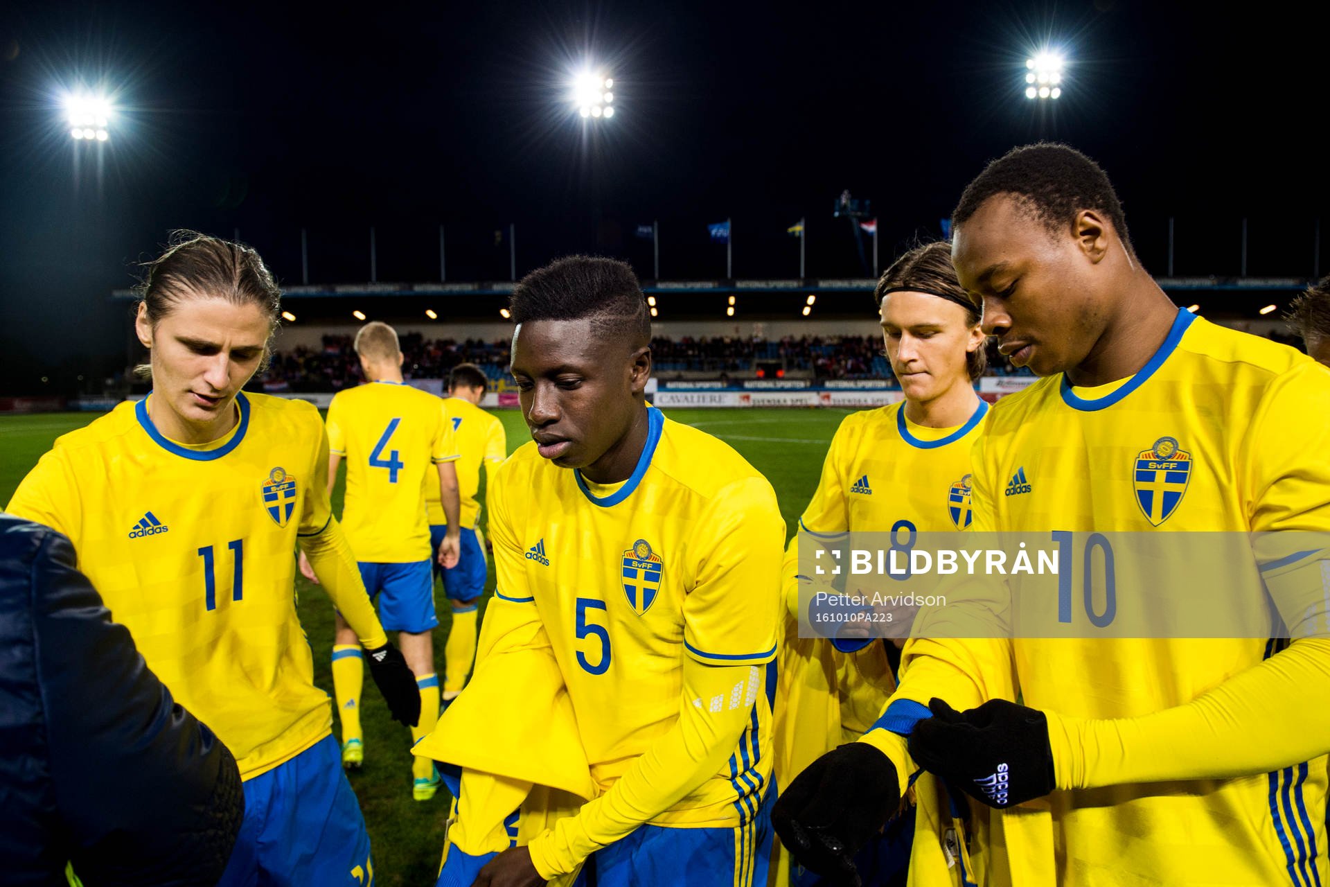 Sveriges Pawel Cibicki, Pa Konate, Kristoffer Olsson och