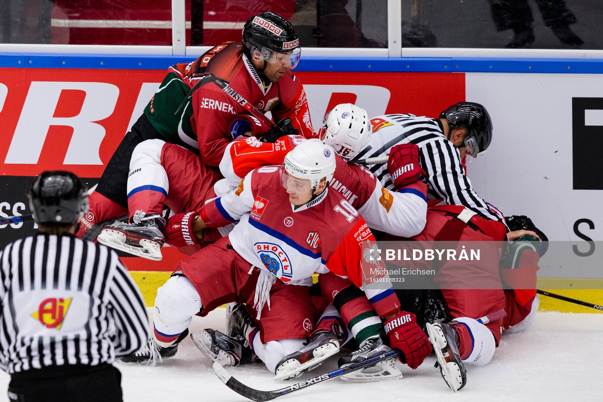 Frölundas Joel Lundqvist och Robin Figren i bråk med