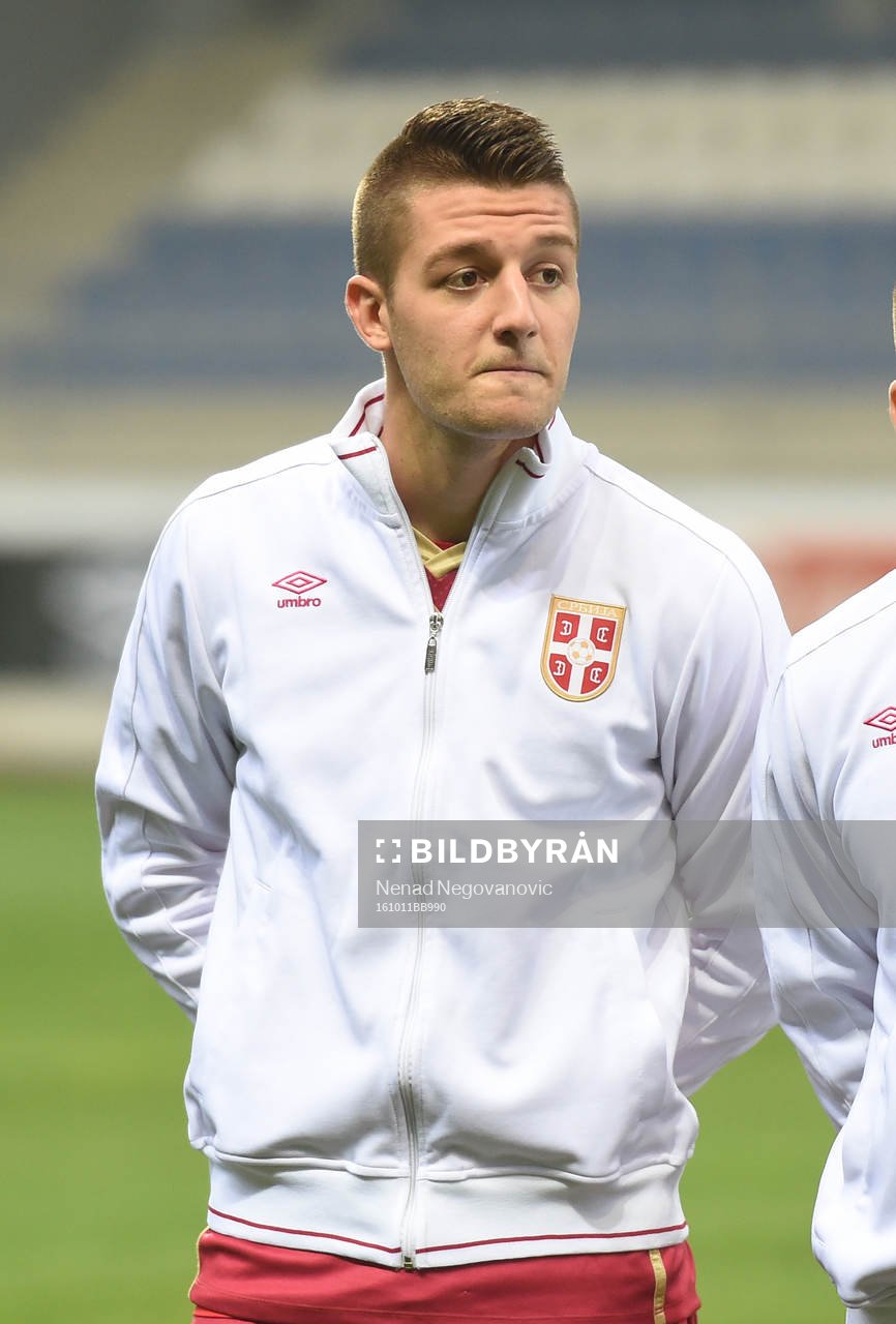 Fotboll, VM 2018, Porträtt, Serbien: Sergej Milinkovic Savic, Serbien, poserar för ett porträtt den 11 oktober 2016 i GORNJI MILANOVAC