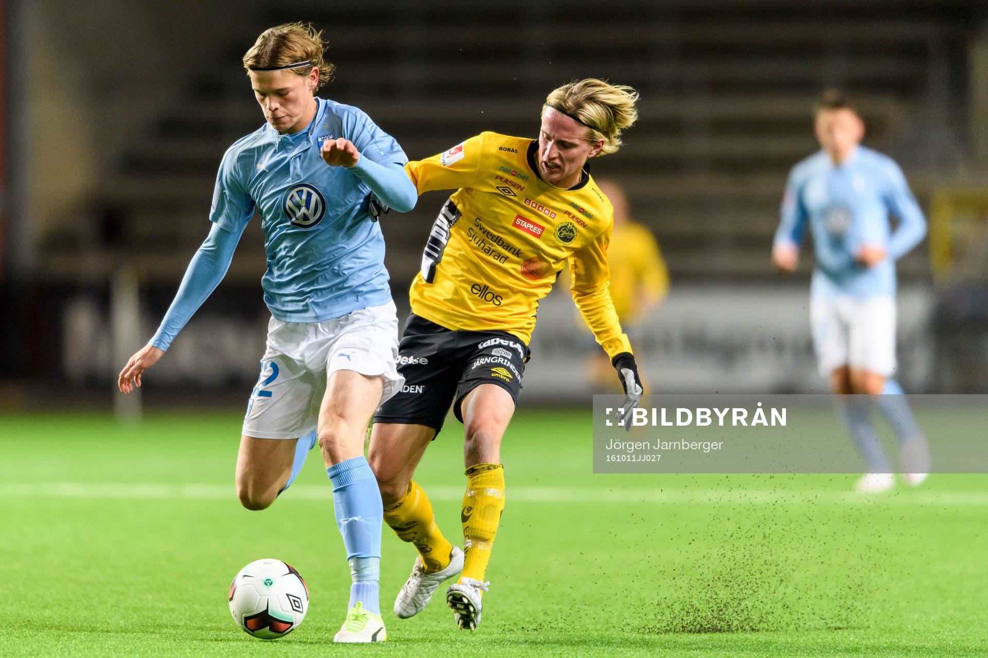 Malmö FFs Hugo Andersson och Elfsborgs Viktor Götesson