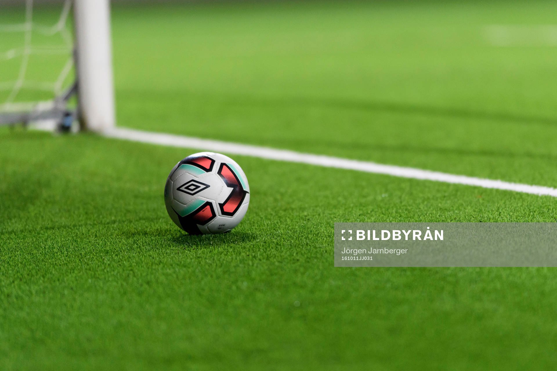 Fotboll i målet