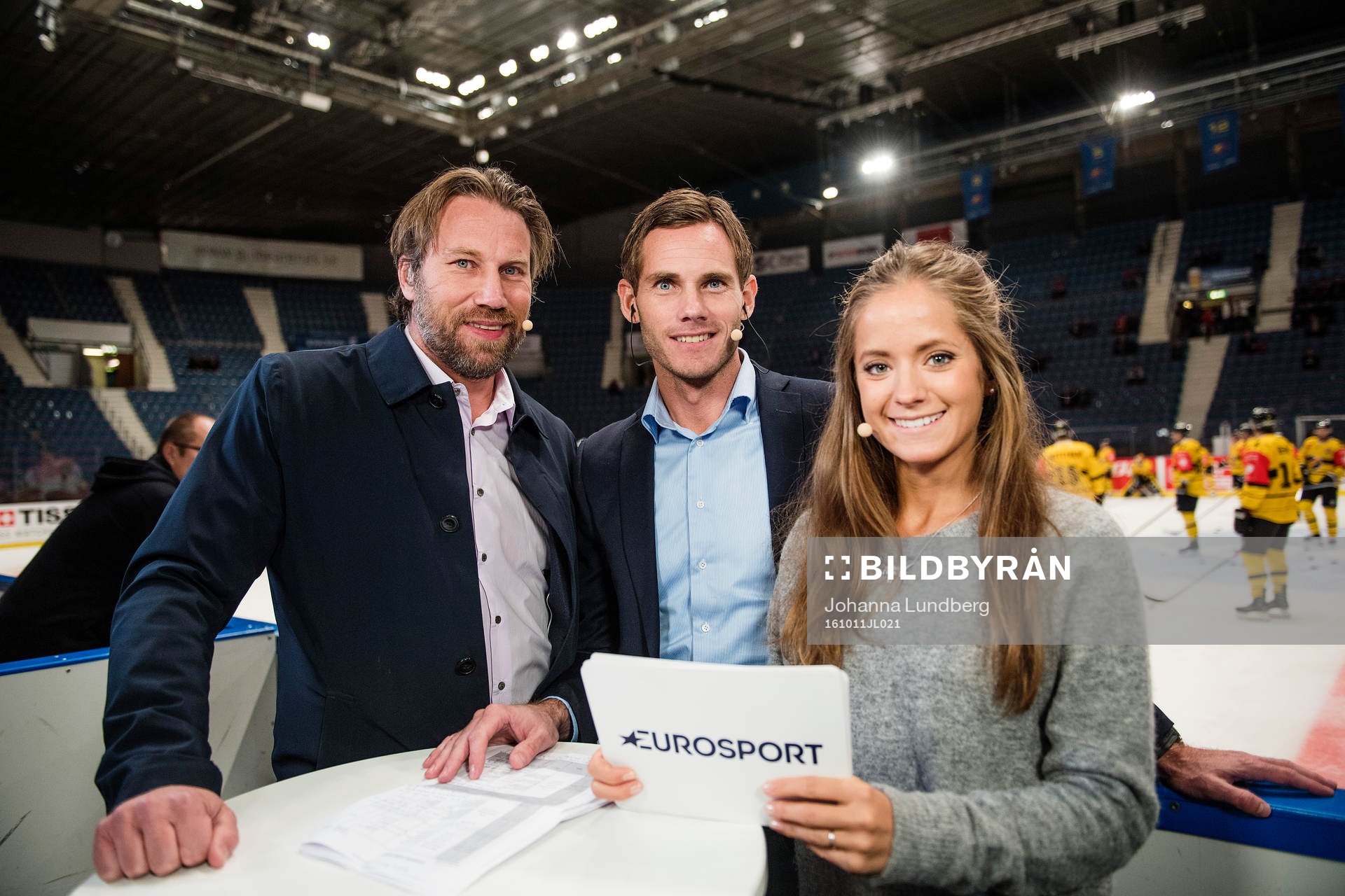 Eurosports Peter Forsberg, Daniel Rudslätt och Isabel