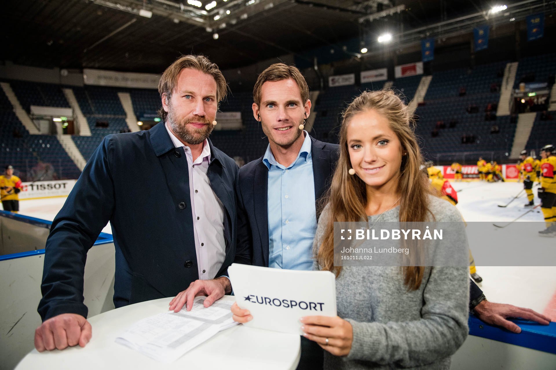 Eurosports Peter Forsberg, Daniel Rudslätt och Isabel