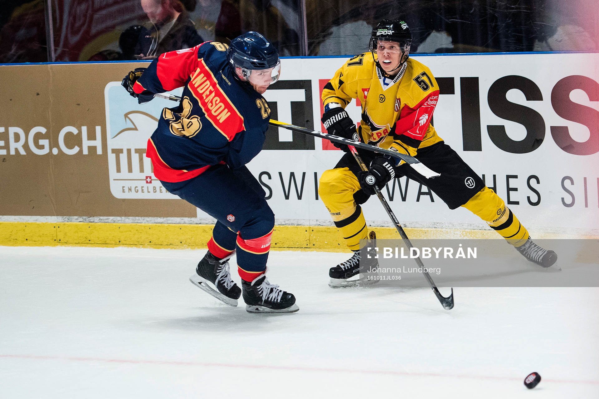 Djurgårdens Matt Anderson mot KalPas Joonas Lyytinen
