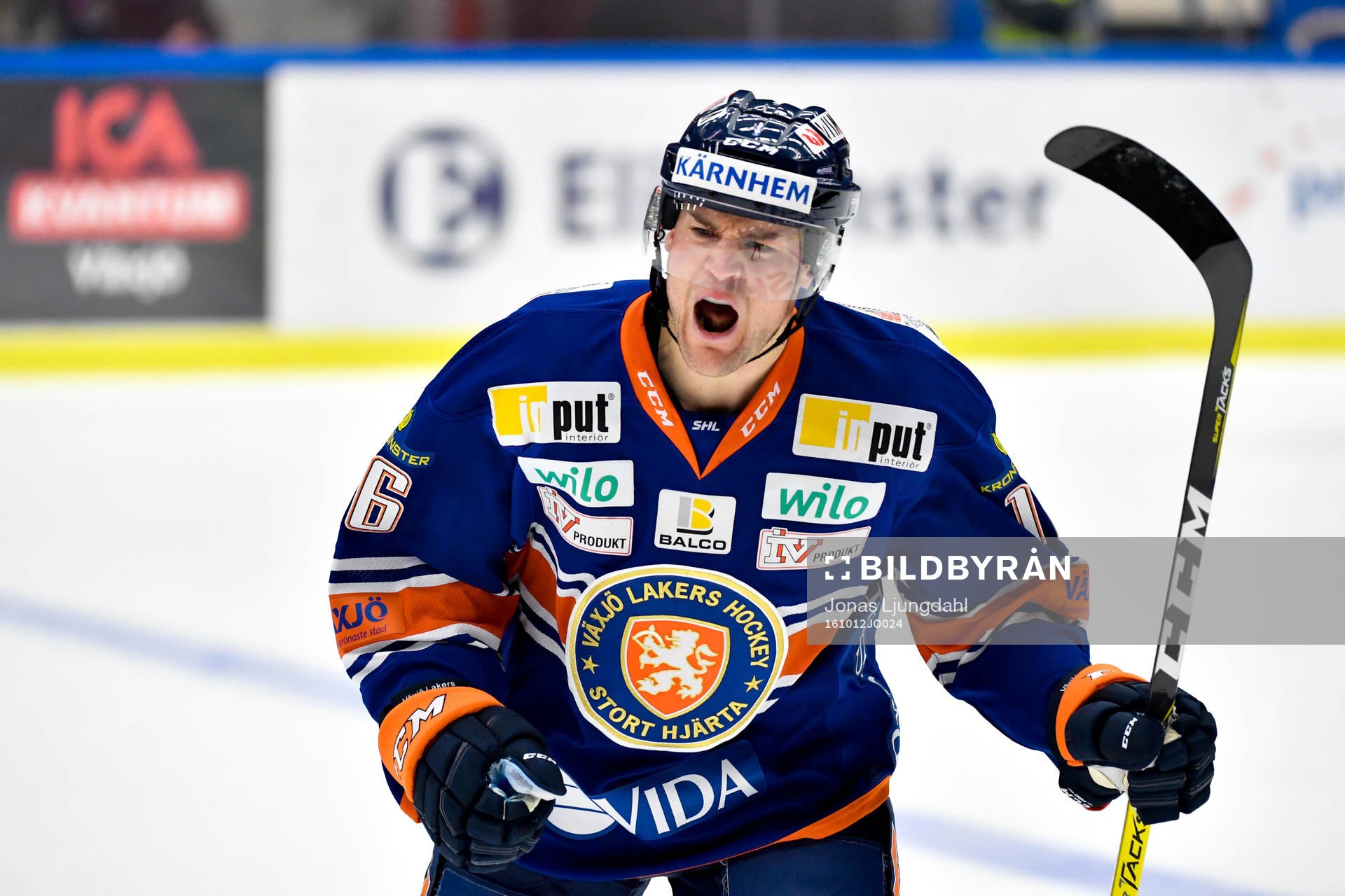Växjös Geoff Platt jublar