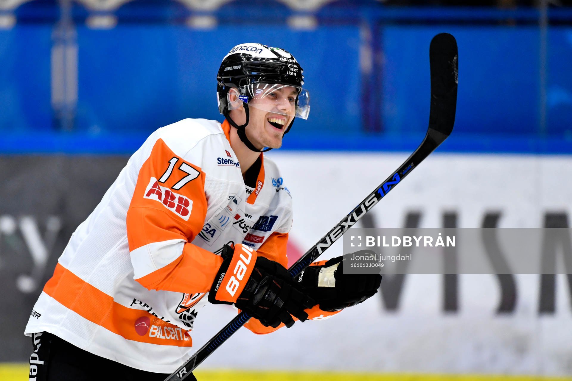 Karlskronas Joel Kellman jublar