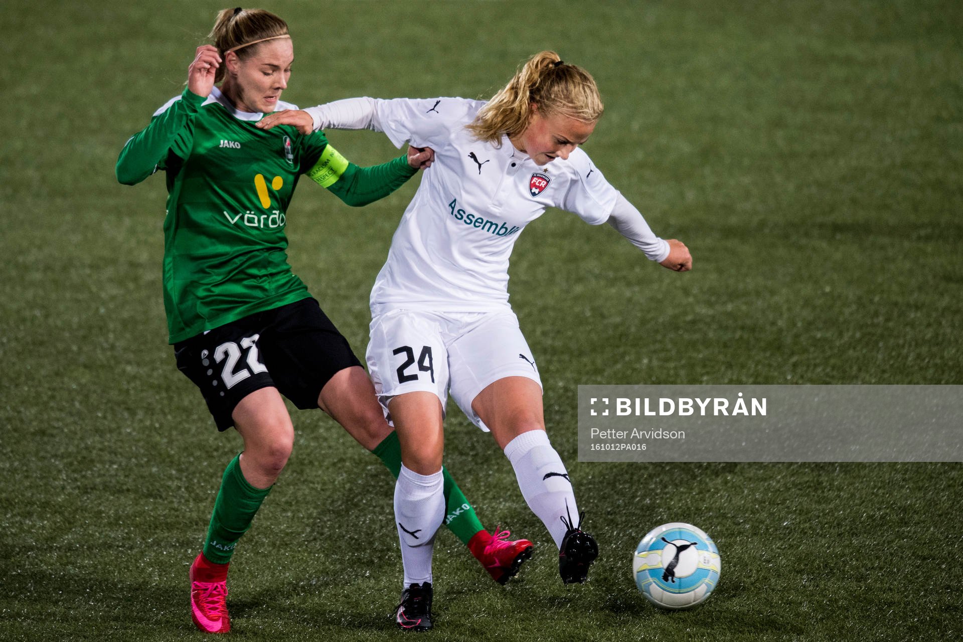 Breidabliks Rakel Hönnudottir och Rosengårds Ebba Wieder
