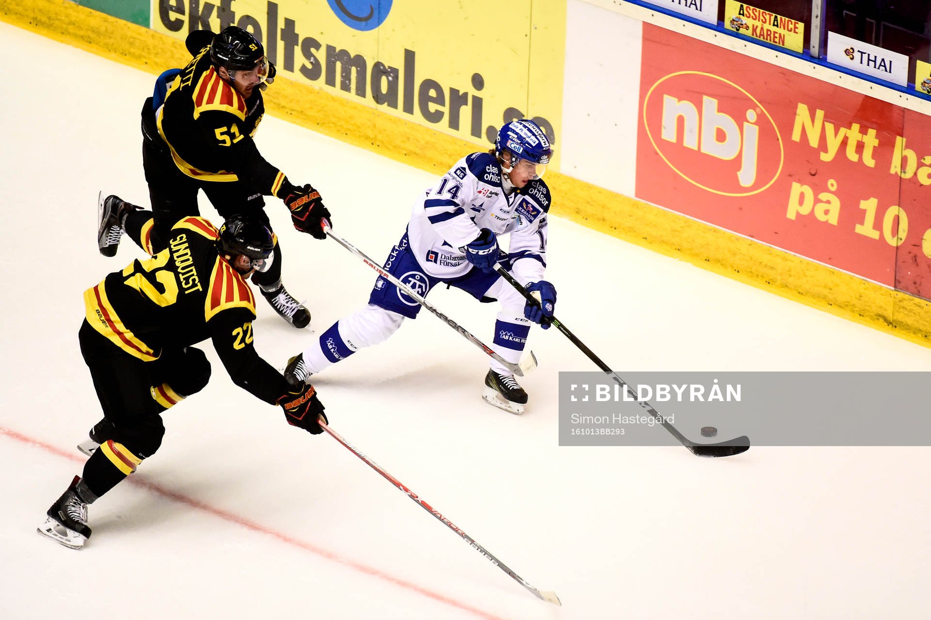 Brynäs Marc Zanetti och Jörgen Sundqvist och Leksands