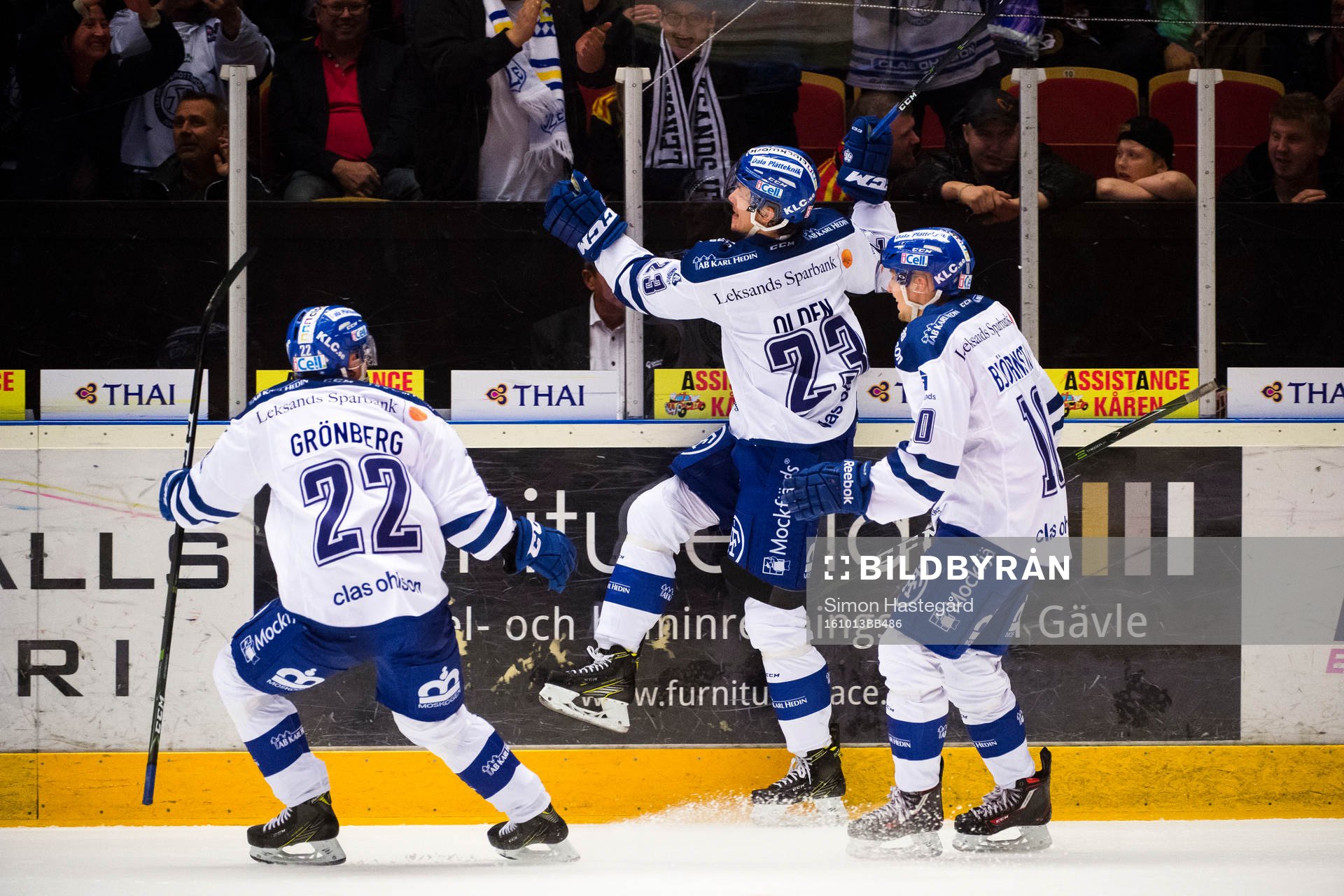 Leksands Martin Grönberg , Sondre Olden och Sebastian