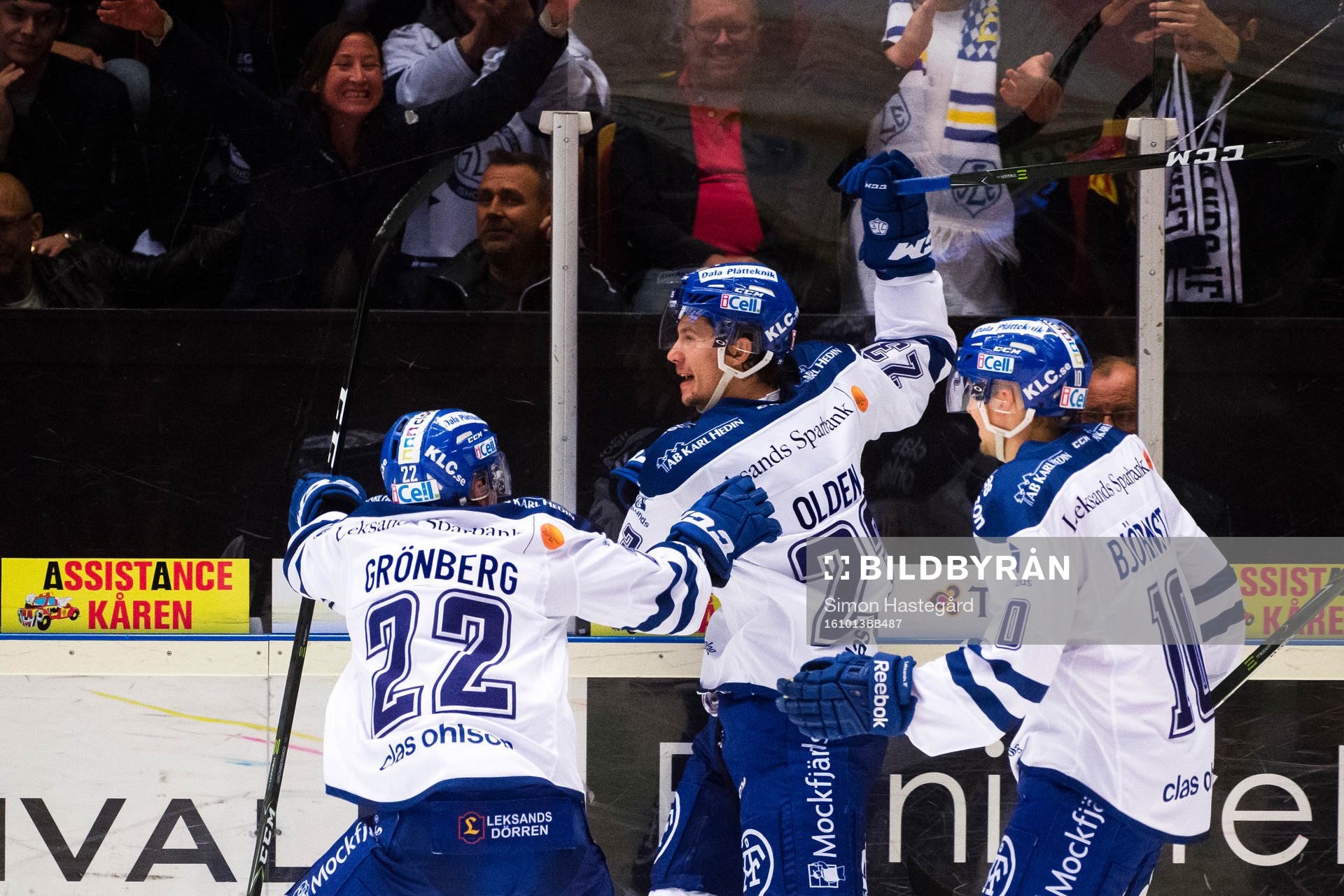 Leksands Martin Grönberg , Sondre Olden och Sebastian