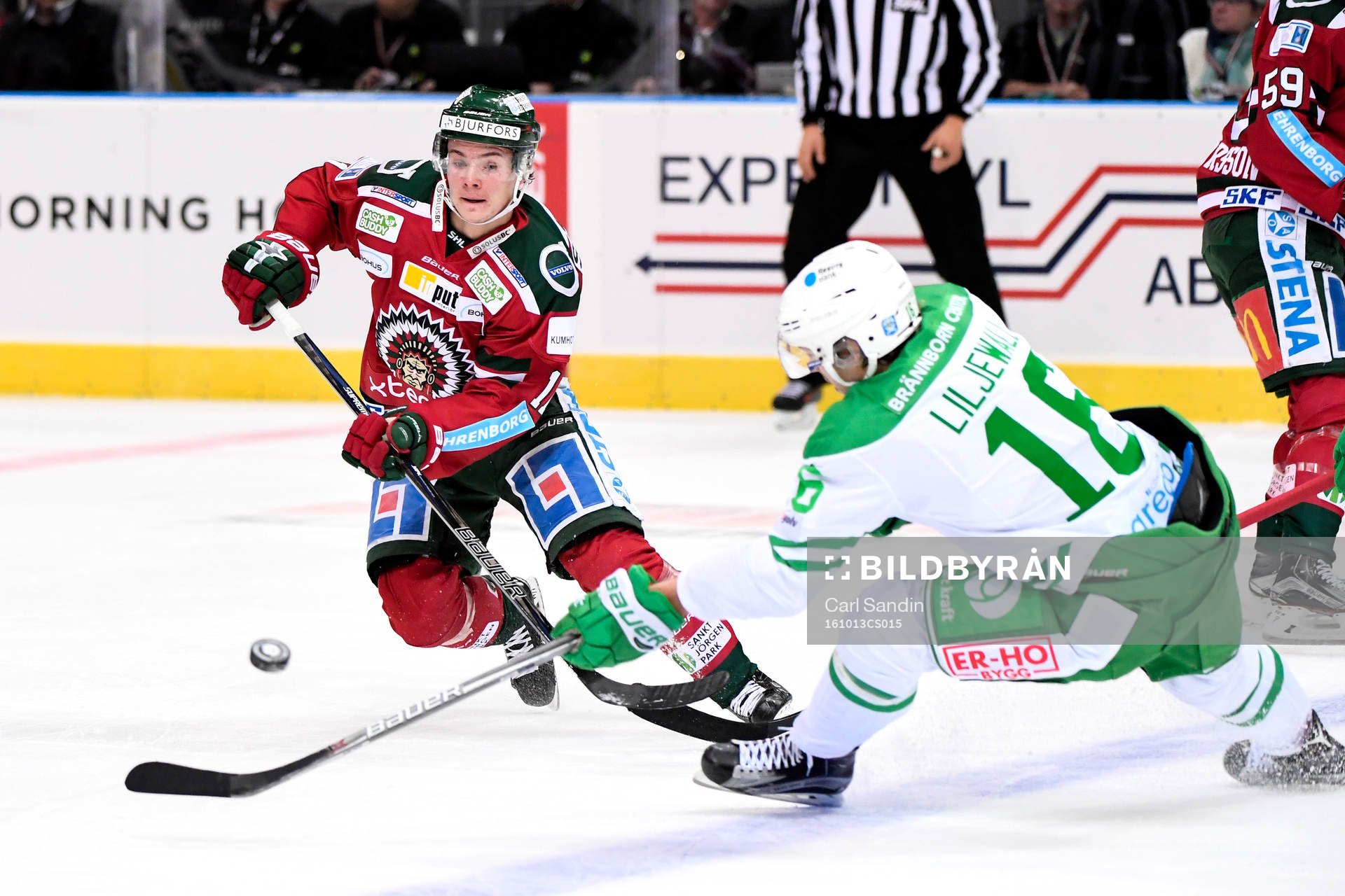 Frölundas Victor Olofsson  och Rögles Timothy Liljegren