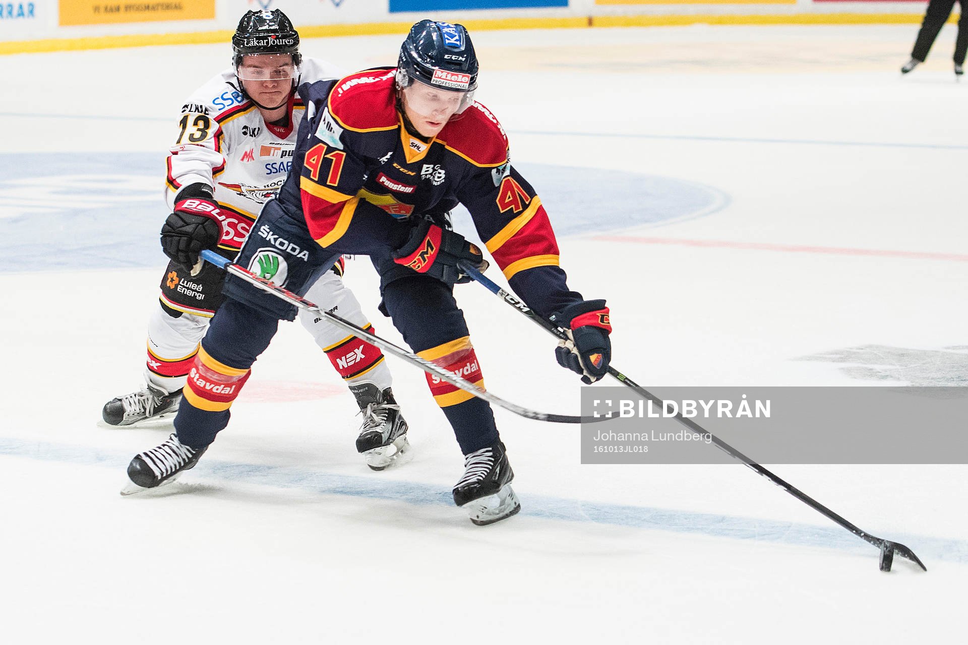 Luleås Julius Junttila och Djurgårdens Alexander Falk