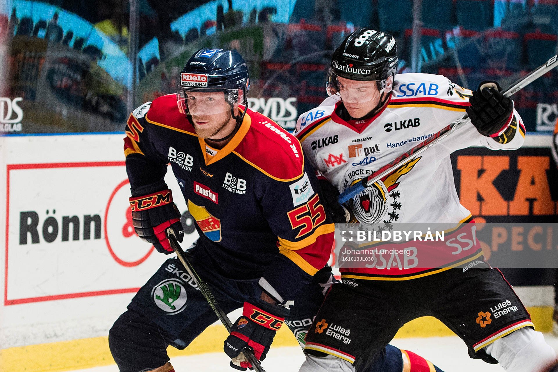 Luleås Julius Junttila trycker till Djurgårdens Alexander