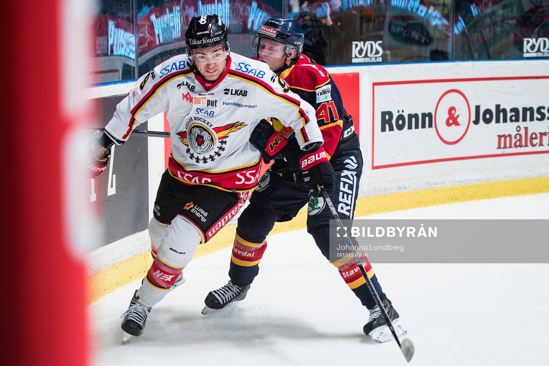 Luleås Johan Forsberg mot Djurgårdens Alexander Falk