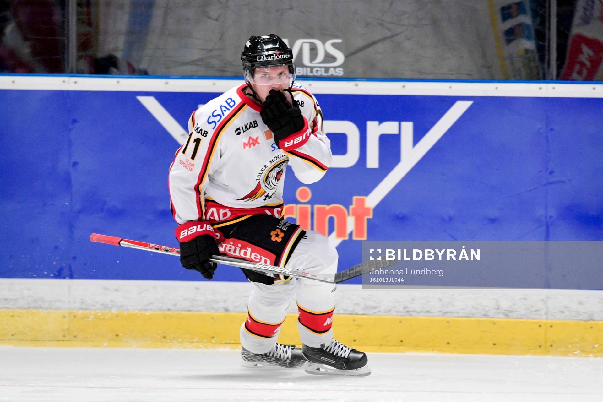 Luleås Petter Emanuelsson jublar