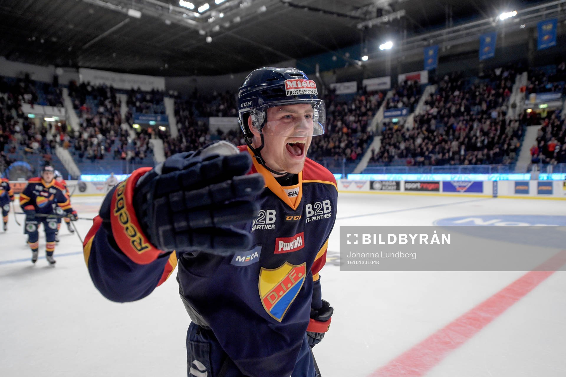 Djurgårdens Daniel Brodin jublar