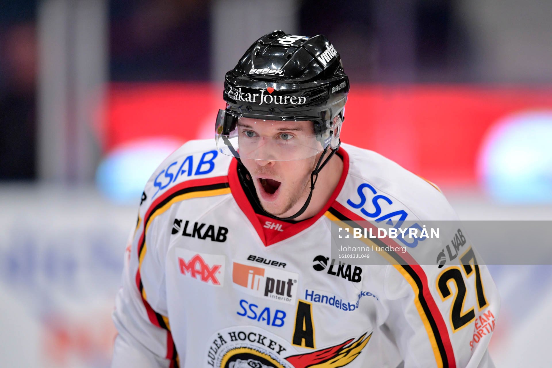 Luleås Brendan Mikkelson jublar