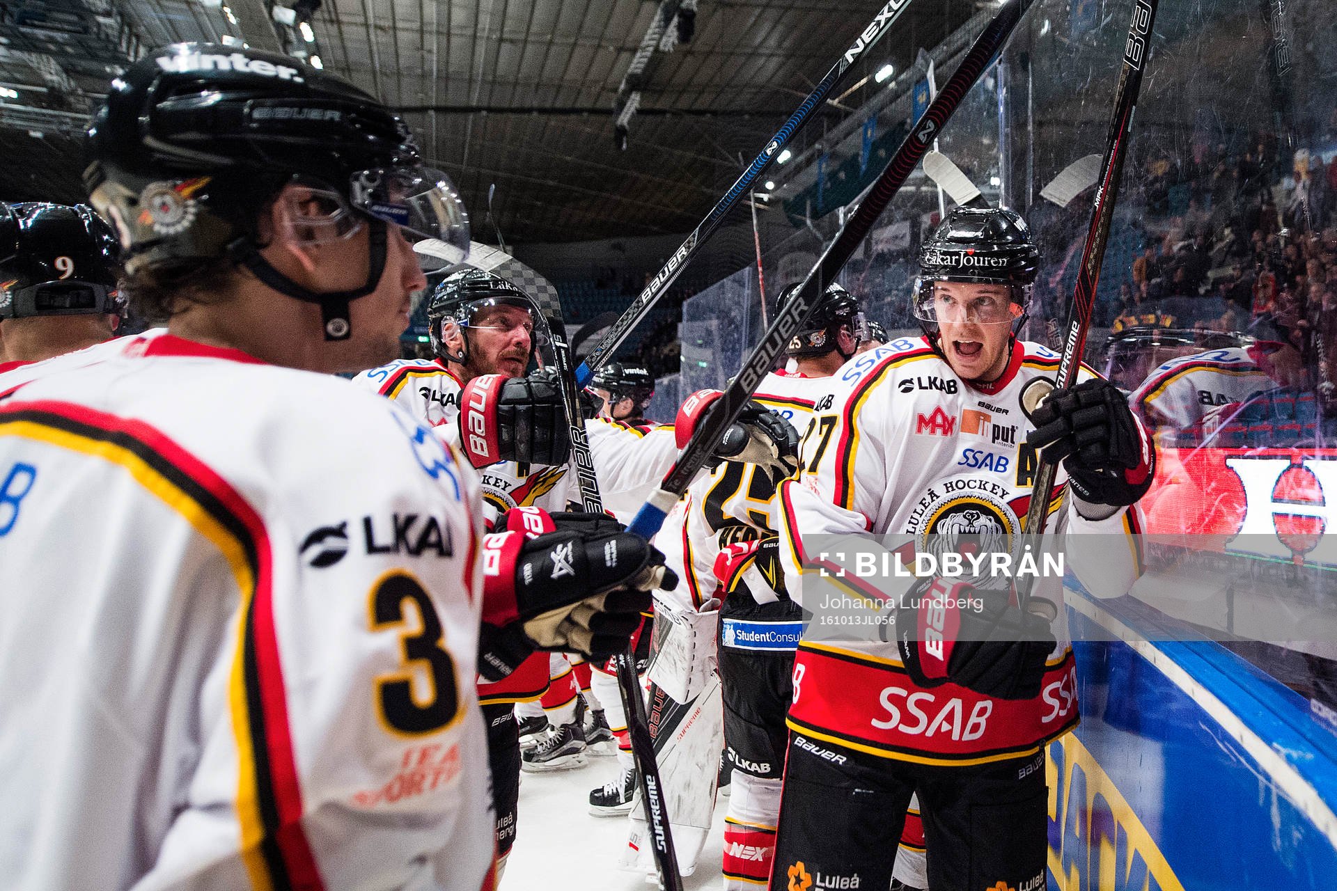 Luleås Brendan Mikkelson jublar