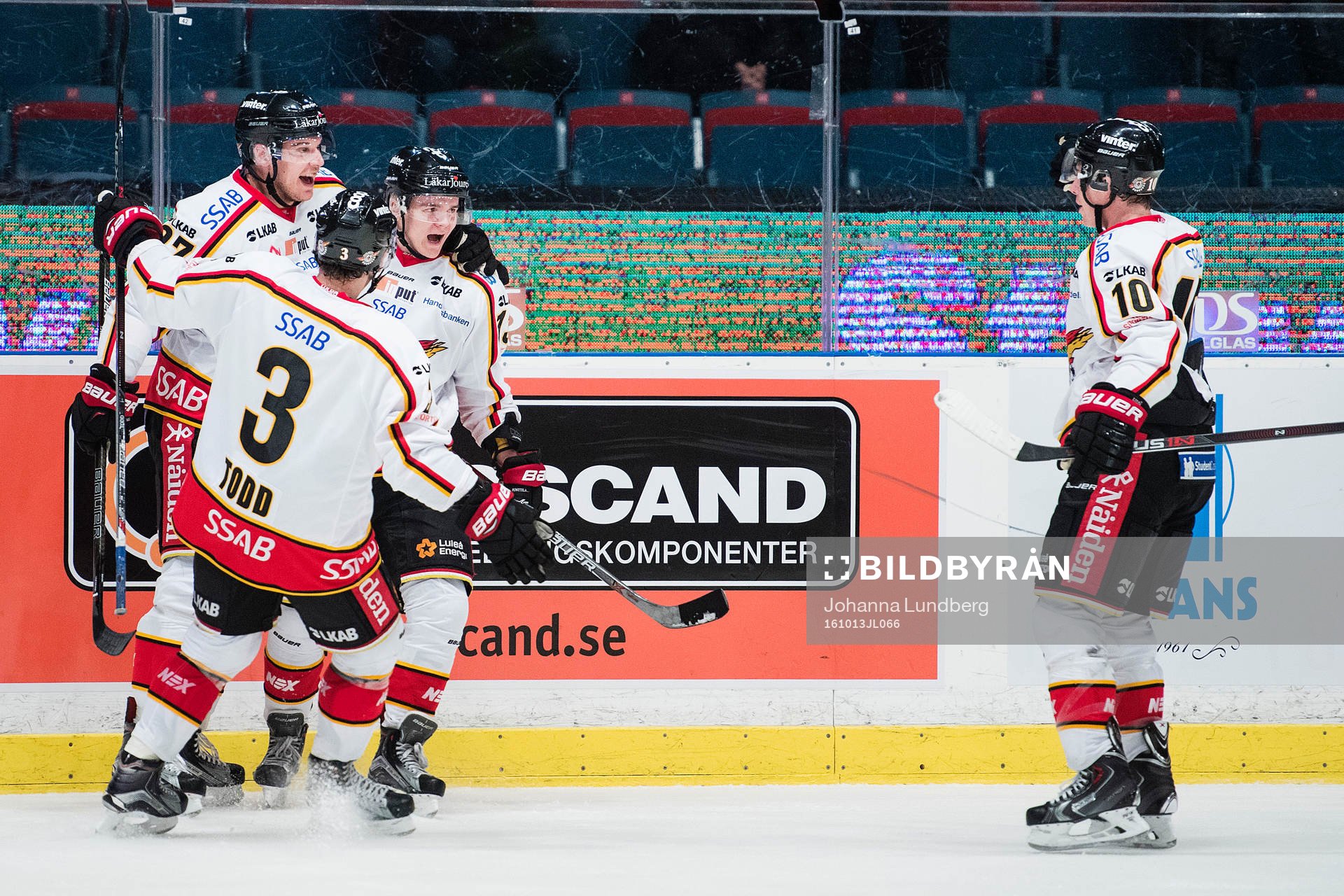 Luleås spelare jublar