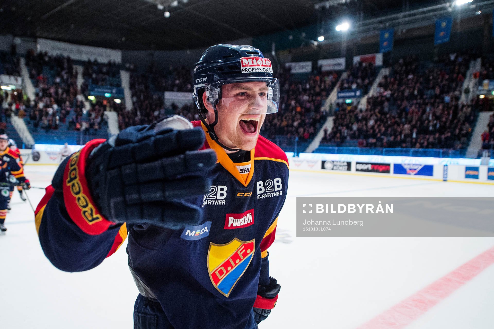 Djurgårdens Daniel Brodin jublar