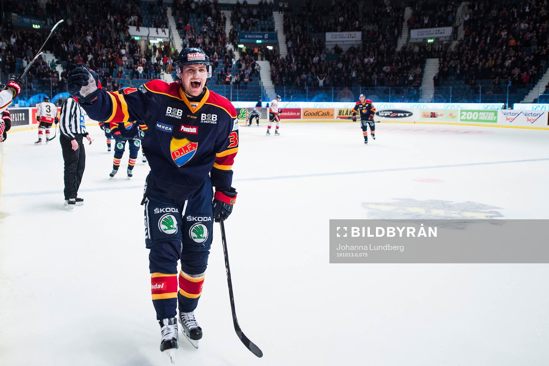 Djurgårdens Daniel Brodin jublar