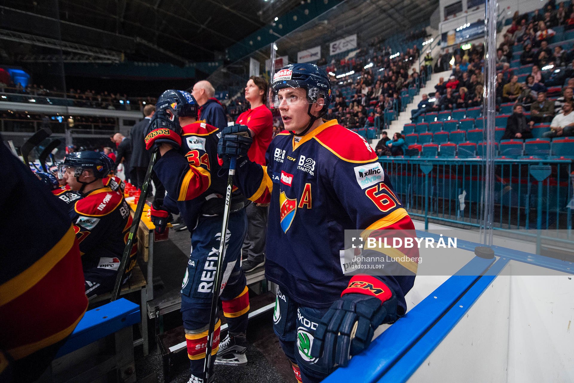 Djurgårdens Markus Ljungh på bänken